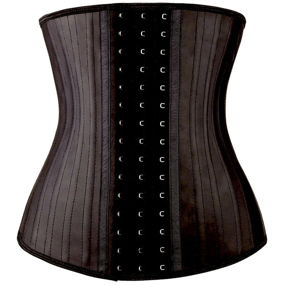 Rubber Corset Waist Cinch LatexShaper, 25 Bones by Yianna, XS - Picture 2 of 6